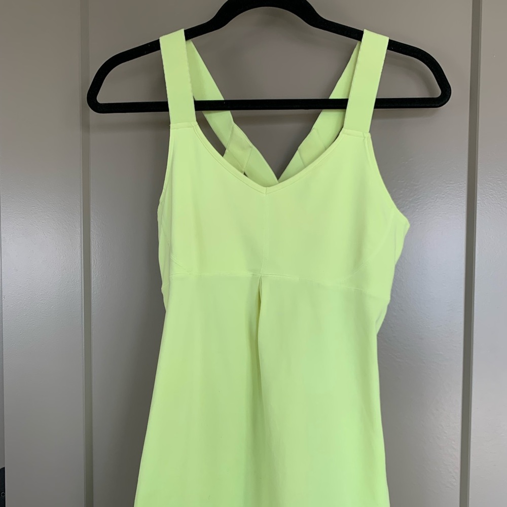Lucy Tank Top, Lime Green Cross Back